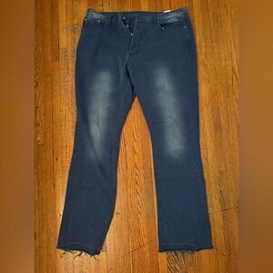 MNML blue flared pants